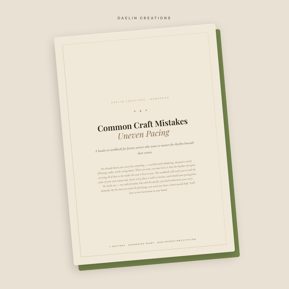 Fiction Writing Workbook — Pacing Guide for Writers — image 2