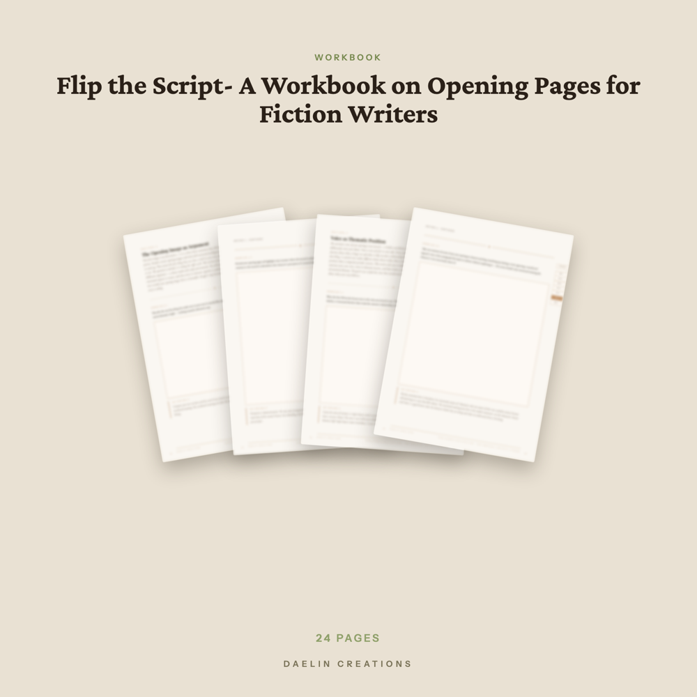 Flip the Script — Opening Pages Workbook for Fiction Writers — image 3