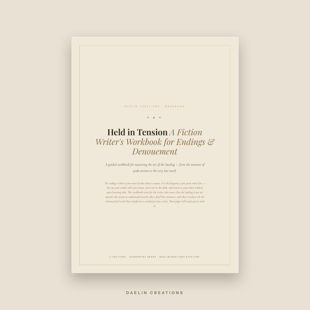 Fiction Writing Workbook — Endings & Denouement