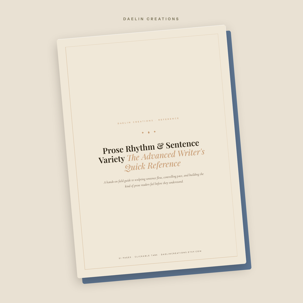 Prose Rhythm & Sentence Variety Quick Reference Guide — image 2