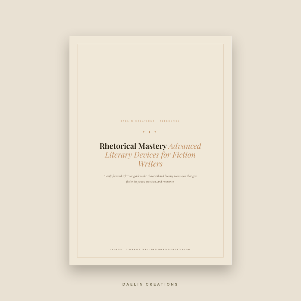 Literary Devices Reference Guide for Fiction Writers