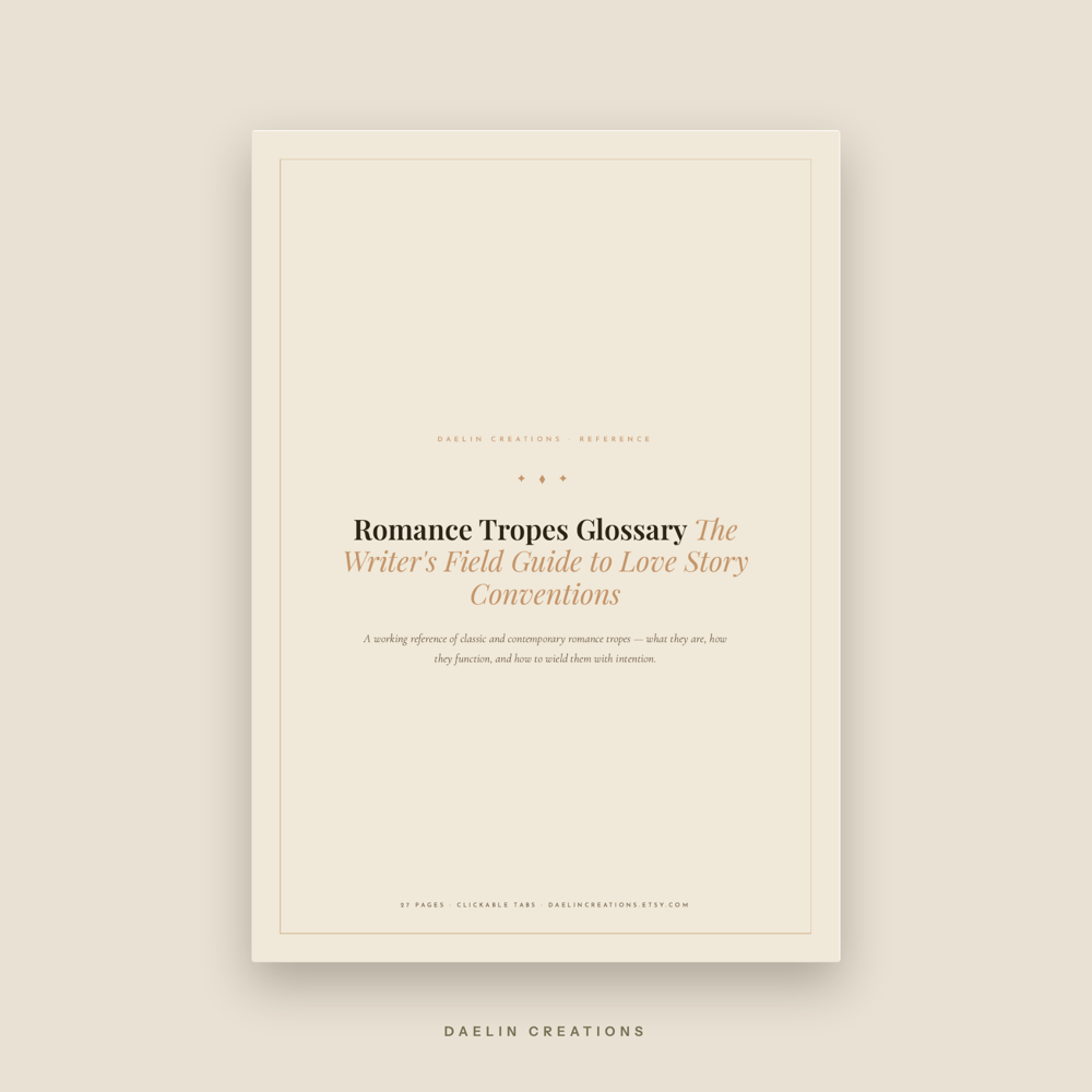 Romance Tropes Glossary — Writer's Field Guide to Love Story Conventions