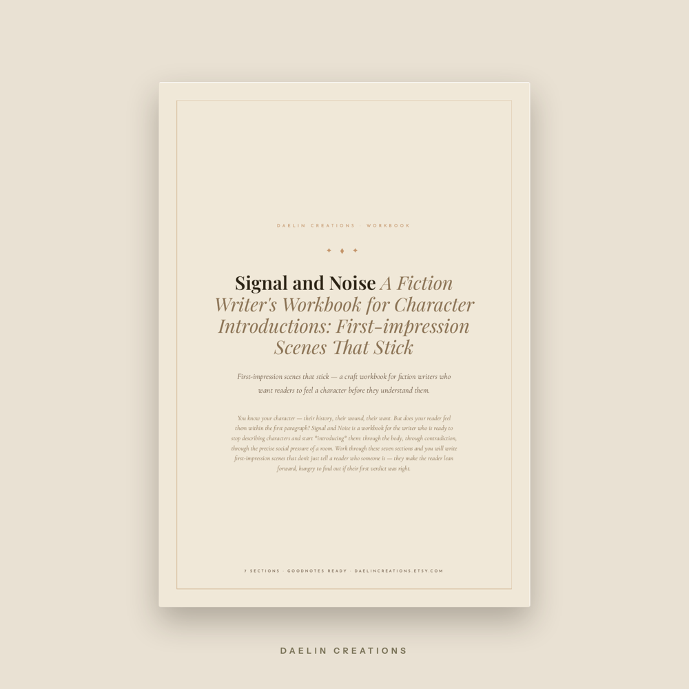 Fiction Writing Workbook