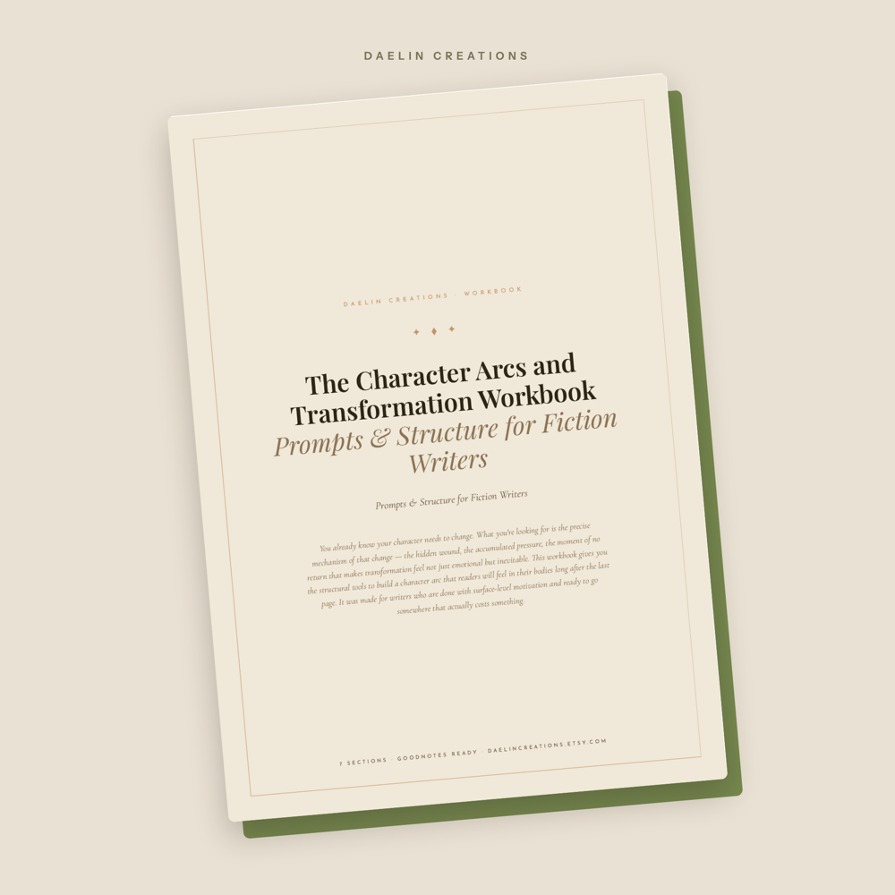 Character Arc Workbook for Fiction Writers — Transformation Prompts, Scene — image 2