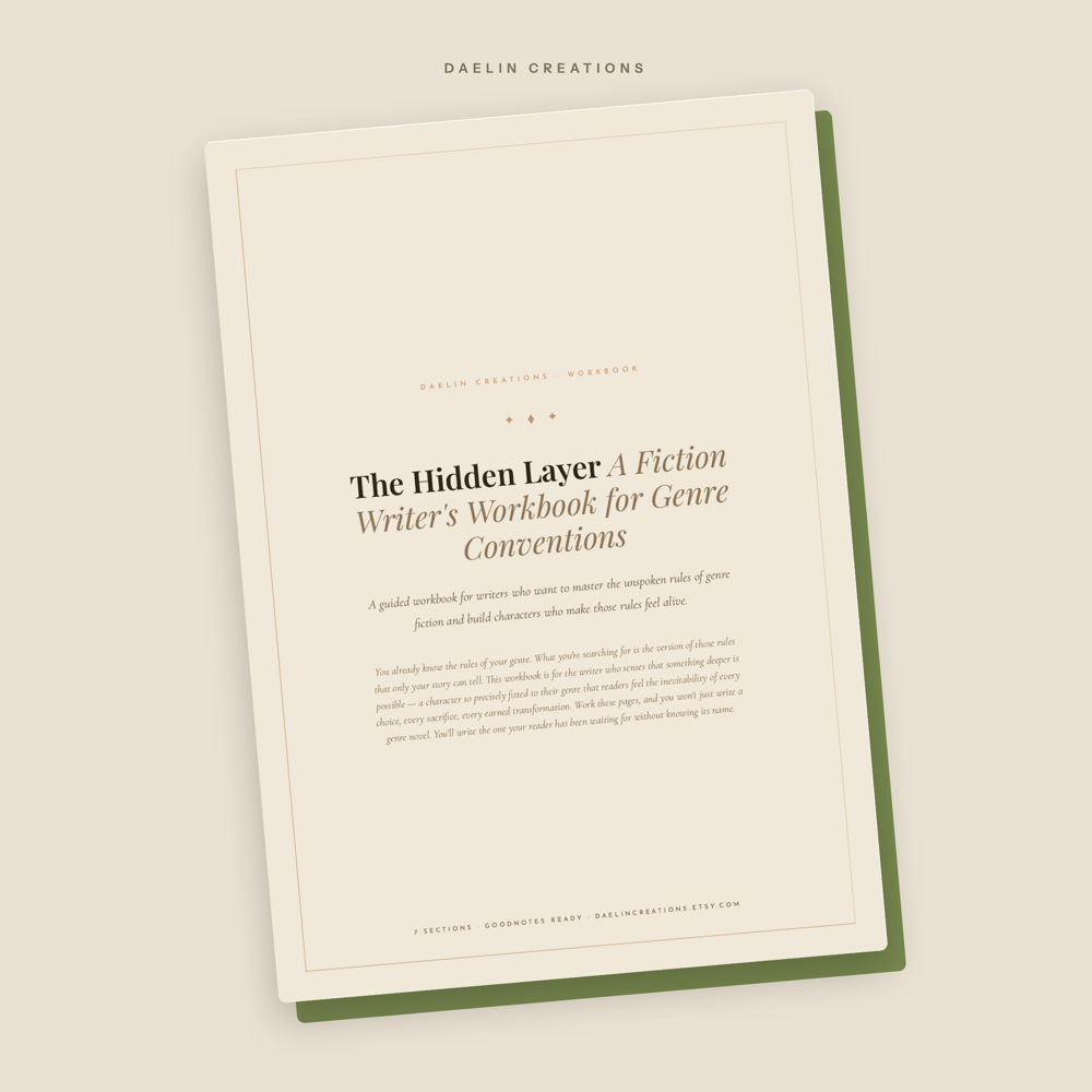 Fiction Writing Workbook — Genre Conventions Character Workbook for Writers — image 2