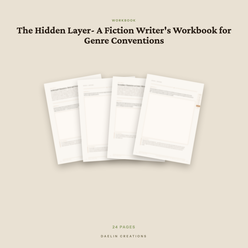 Fiction Writing Workbook — Genre Conventions Character Workbook for Writers — image 3