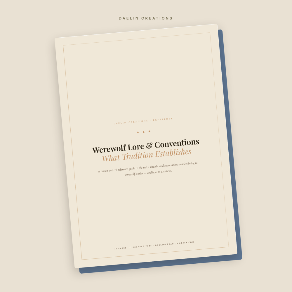 Werewolf Lore & Conventions Reference Guide — image 2